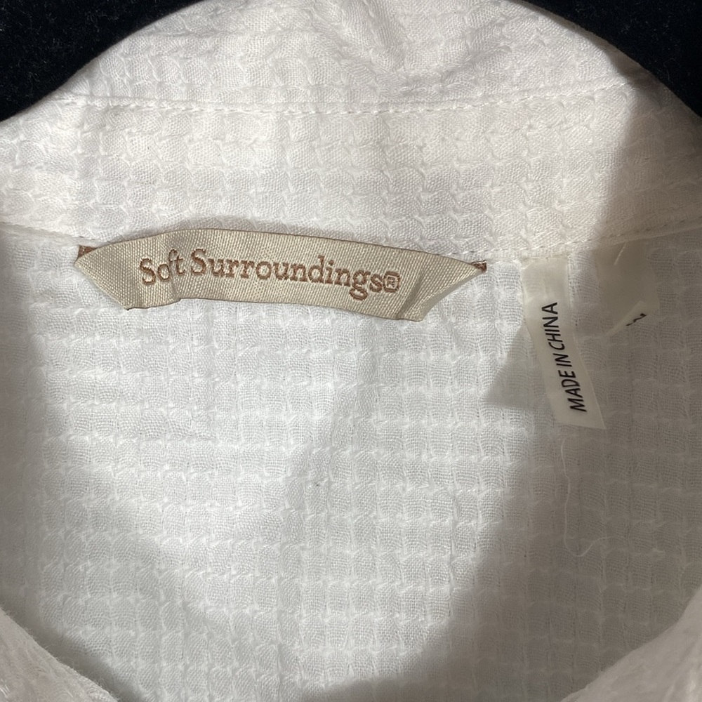 Soft Surroundings Button Down Blouse with detaile… - image 5